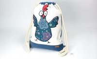 Turnbeutel "Hühnerbande" Huhn 3