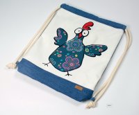 Turnbeutel "Hühnerbande" Huhn 3